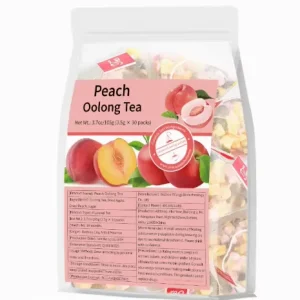 Peach Oolong Tea Natural Fruit & Flower Blend Cold Brew or Hot Steep 30 Individual Packs OEM ODM Available