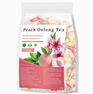 Peach Oolong Tea Natural Fruit & Flower Blend Cold Brew or Hot Steep 30 Individual Packs OEM ODM Available