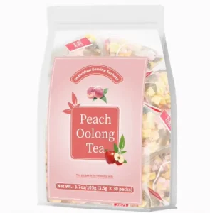 Peach Oolong Tea Natural Fruit & Flower Blend Cold Brew or Hot Steep 30 Individual Packs OEM ODM Available