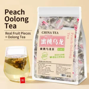 Peach Oolong Tea White Peach Triangular Tea Bags Customized 60g Cold Brew Fruit Tea