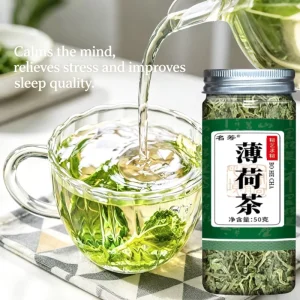 Peppermint Detox Herbal Tea Pure Peppermint Tea for Digestion and Bloating Relief Natural Herbal Tea After a Meal