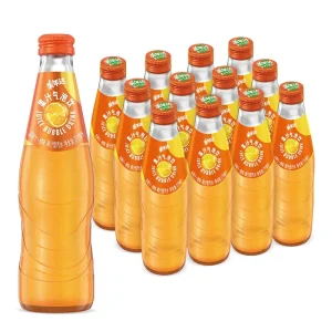 Pepsis Cola Orange Lemon Juice Sparkling Drink Glass Bottle Mirindas Soft Drinks 275mL