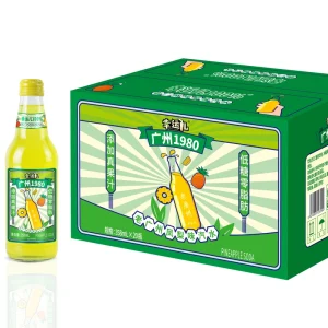 Pineapple Flavor 358ml Glass Bottle Juice Carbonated Drinks