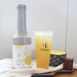 Pineapple Flavored Juice 1.3kg Liquid Syrup Taiwan Bubble Tea Concentrated Ingredients Supplier