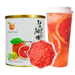 Pink Canned Grapefruit 850g Syrup 14-17% Brix for Bubble Tea Use