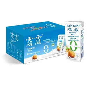 Plant Based Milk Almond Drink Sugar Free Nut Milk 250ml Tetra Pack 24 Boxes Vegan RTD Plant Protein Beverage OEM