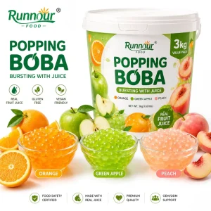 Popping Boba Passion Fruit 1.2kg Concentrated Syrup With Pulp for Fruit Tea Smoothie Dessert Toppings OEM