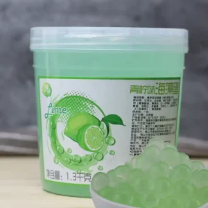 Popping Boba Pearl Lime Juice Ball 1.3Kg Bursting Boba Bubble Tea Drink Dessert Topping Bursting Manufacturer