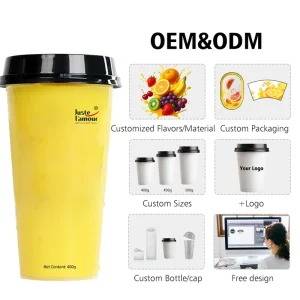 Popular Retail 400g Cup Packaging Mango Pomelo Sago Dessert Drink