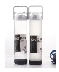 Portable 500ml Insulated Water Bottle Reusable GLASS SAFE High Thermal Performance Stainless Steel Silicone Sports Crystal