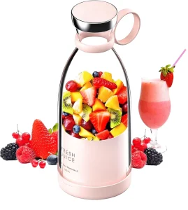 Portable Blender 350ML Wireless Rechargeable USB Juicer Cup Fruit Mixer Smoothie Juicer Blender