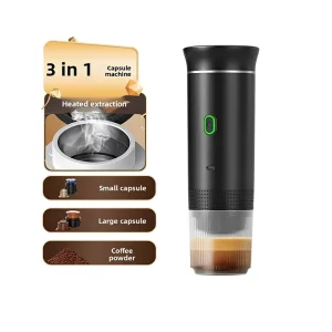 Portable Miniature Capsule Coffee Machine Italian Espresso Electric Plastic Wireless Heating Pump Pressure