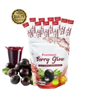Premium Acai Berry Juice Drink Loaded With Antioxidants Collagen Glutathione Berry Glow Health Drink Powder