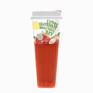 Premium Fresh Healthy Concentrated Lychee Grapefruit Juice Drink Custom Flavor Plastic Cup Fruit Beverage
