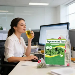 Premium Grade Peppermint Mint Leaf Herbal Tea Sulfur Free Individually Sealed Tea Bags 60g Pre packaged Cross border Product OEM