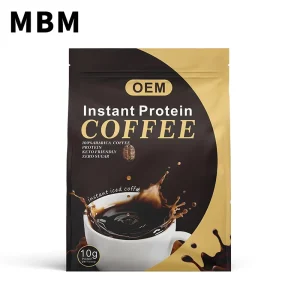 Premium Instant Protein Coffee Powder Keto Friendly Collagen Caramel Latte for Adults