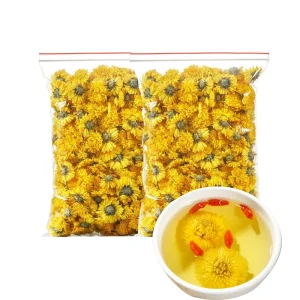 Premium Large Gold Silk Yellow Chrysanthemum Flower Health Tea Bulk Box