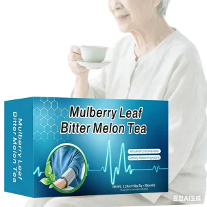 Premium Mulberry Leaf Bitter Melon Tea Bag 5g X 30 Packs Cold Brew Natural Herbal Blend Metabolic Blood Sugar Wellness Support