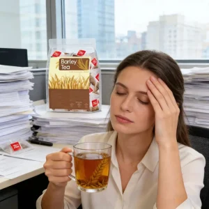 Premium Natural Roasted Barley Herbal Tea Healthy Caffeine Free Sugar Free 30 count Private Label Bulk Supply Daily Hydration