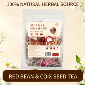 Premium Organic Private Label Red Bean Coix Seed Herbal Tea Bags OEM Custom Formulated Anti Bloating Detox Sugar-Free