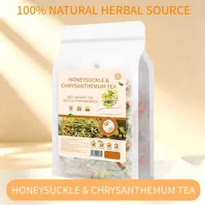Premium Private Label Honeysuckle Chrysanthemum Herbal Tea Bags OEM Custom Formulated Heat Clearing Sugar Free Bags