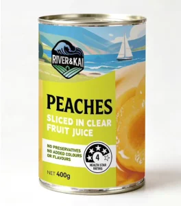 Premium Sweet Kosher Canned Sliced Yellow Peach Fruit Juice Water Ready to Eat 400g Drinks Desserts Supply
