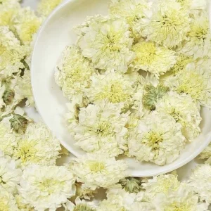 Premium White Chrysanthemum Flower Tea Loose Dried Herbal Buds Natural Refreshing Floral Infusion