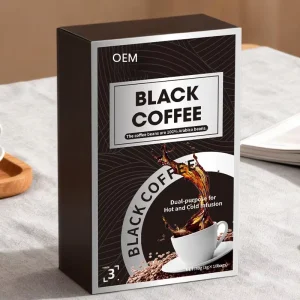 Private Label 100% Arabica Black Coffee Powder Hot & Cold Brew Infusion Bag Weight Loss Slimming Diet Supplement OEM