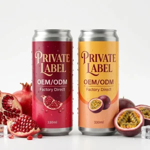 Private Label 330ml Aluminum Can Tropical Fruit Flavored Carbonated Drink OEM ODM Refreshing Sparkling Juice Beverage