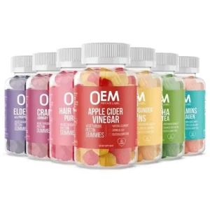 Private Label Adult Slimming Immune Support Detox Sea Moss Elderberry Cranberry Ashwagandha Cider Vinegar Vitamin Biotin