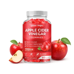 Private Label Apple Cider Vinegar Gummies Antioxidant Support Digestion Immune System Health Beauty Skin Apple Cider Gummy