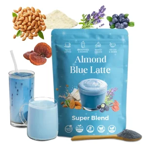 Private Label Blue Spirulina Ashwagandha Reishi Blueberry Lavender Coconut Milk Almond Milk Drink