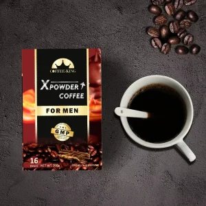 Private Label Man Power Energy Instant Coffee for Man Boost Energy X power Coffee Men’s Kidney Coffee Black Maca Root