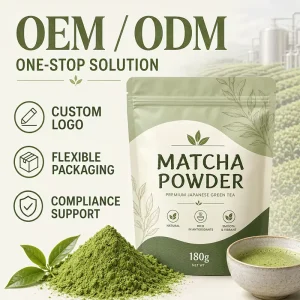 Private Label Matcha Green Tea Powder USDA Organic Certified Sample Ceremonial Grade Matcha