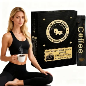 Private Label Mellow Instant Slim Coffee Burning Belly Fat Black Coffee Powder Box