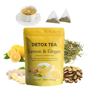 Private Label Natural Detox Tea Ginger Root Liquorice Lemongrass& Lemon Peel Organic Tea
