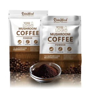 Private Label Organic 7 1 Mixed Lions Mane Mushroom Coffee Powder Brain Support Food Grade Instant OEM Factory