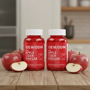 Private Label Organic Adult Healthcare Supplement Vegan Providing Energy ACV Apple Cider Vinegar Gummies Vitamin C