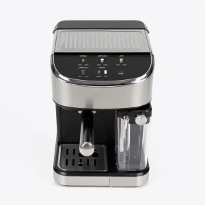 Professional Stainless Steel Coffee Machine Double Boiler with Milk Frother for Home Use