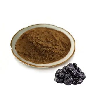 Pure Black Plum Mume Fruit Extract Powder Natural Prunus Mume Food Grade Sour Ingredient for Beverage & Candy Use