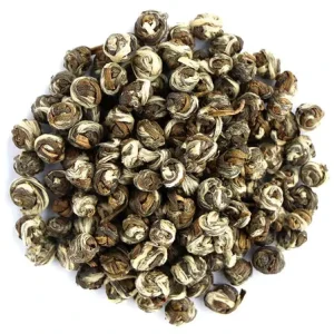 Pure Organic Hand Rolled Chinese Fujian Jasmine Dragon Pearl Tea Bulk OEM