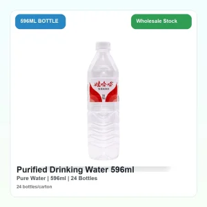 Purified Drinking Water 596ml Bottled Water 24 Bottles