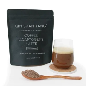 QINSHANTANG Keto Latte Instant Coffee Drinks Mellow Taste Maca Ginseng Cordyceps Blend Energy Oat Milk Latte Packaged In Bag