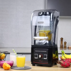 RANBEM Electric Sound Proof Smoothie Blender Professional 8 Speed Mixer Pure Copper Motor for Household Use Fruit Vegetable Ice
