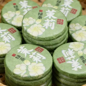 Ready To Ship Flavor Jasmine Green Tea Cake Bag Packaging Small Tea Cakes Of Yunnan