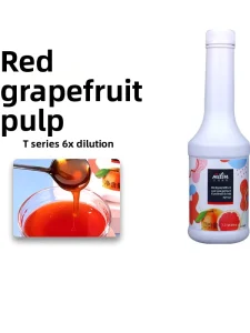 Red Grapefruit Concentrate Juice Beverage Milk Tea Shop Special Full Cup Commercial Raw Materials Bottle 1200g