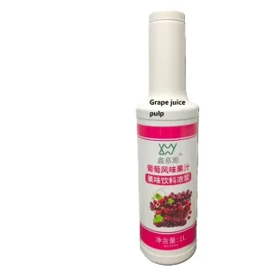 Red Grapefruit Puree Concentrate Liquid Bubble Tea Fruit Tea Ingredients with Sugar Packaged in Bottle