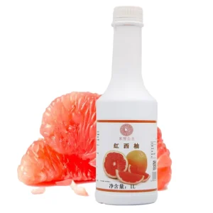 Red Grapefruit Thick Pulp Concentrate Flavored Drinks 1L Bottle for Beverage Milk Tea & Fruity Juice