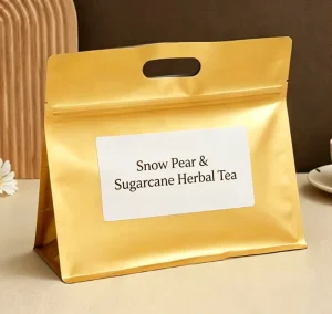 Refreshing Fruit Herbal Tea Blend with Pear Apple Red Date and Natural Botanical Ingredients Caffeine Free Tea