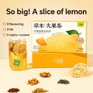 Refreshing Fruit Tea Bag Mixed Lemon Pineapple Kumquat Herbal Tea Rich in Vitamin C Dried Fruit Tea Bags